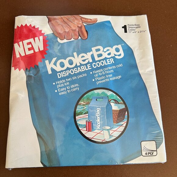 Other - KoolerBag Disposable Cooler Holds Two 6 Packs Easy Store & Carry NEW